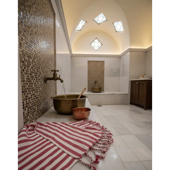 Selimiye hamam törölköző piros Selimiye hamam törölköző piros