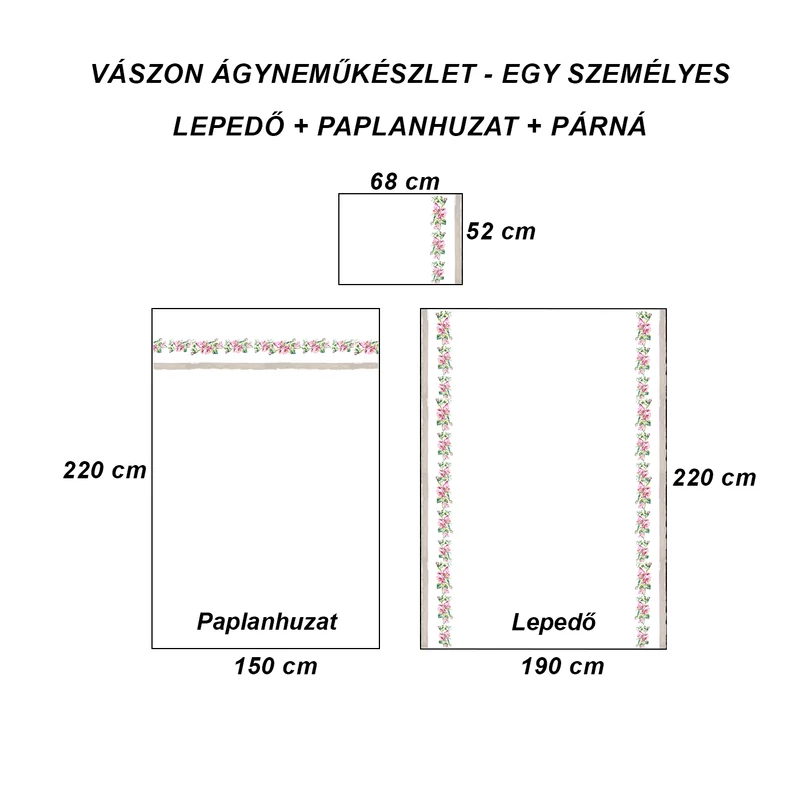 Gül ágyneműhuzat