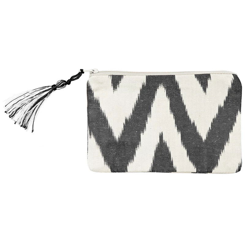 Ikat textil pénztárca